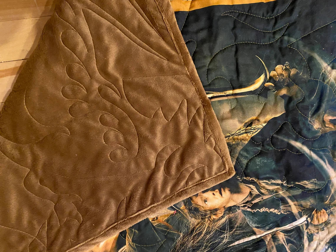 Lap Quilt 48" x 56", Christmas Quilt, Couch Quilt, Gift Quilt