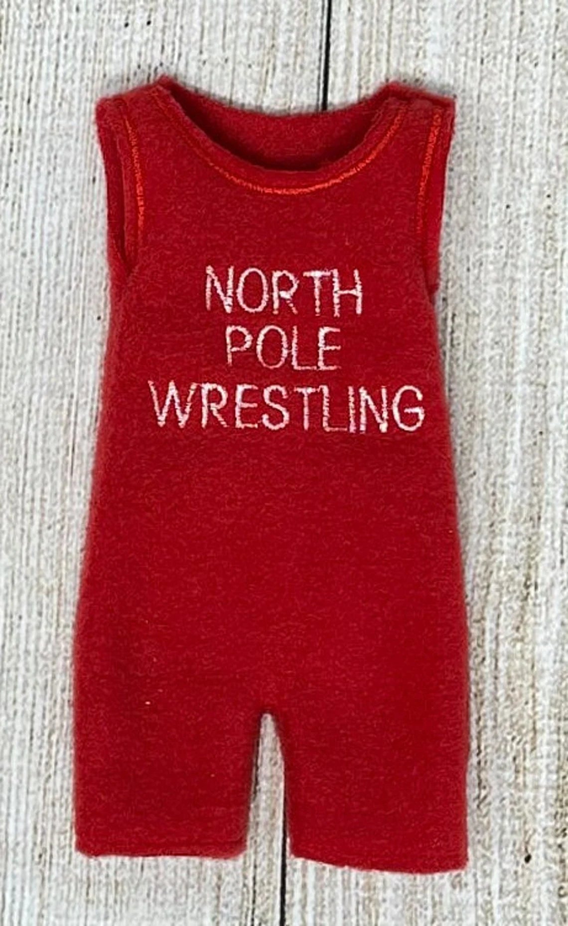 Wrestling Singlet Elf Doll Sweater, Elf Clothing, Christmas Elf, Elf Props