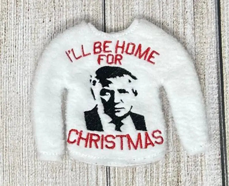 Trump Elf Sweater, Doll Clothing, Political Shirt, Elf Props, Elf Dress Up