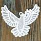 Religious Ornaments Sold as Set of 6 or Singly, Free Standing Lace Embroidered Ornaments, Christmas Tree Ornaments Gifts Home Decor