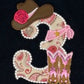 Girls Cowboy Birthday Shirt | 3rd Farm Birthday Shirt | Girls Western Paisley Birthday Shirt | Rodeo Shirt | Cowboy Boot Hat