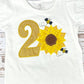 ANY Age, ANY Size, Sunflower and Bees, Fall Birthday, Sunflower Birthday Shirt