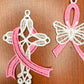 ANY COLOR Lace Ornaments, Breast Cancer Ornaments, Free Standing Lace Ornaments