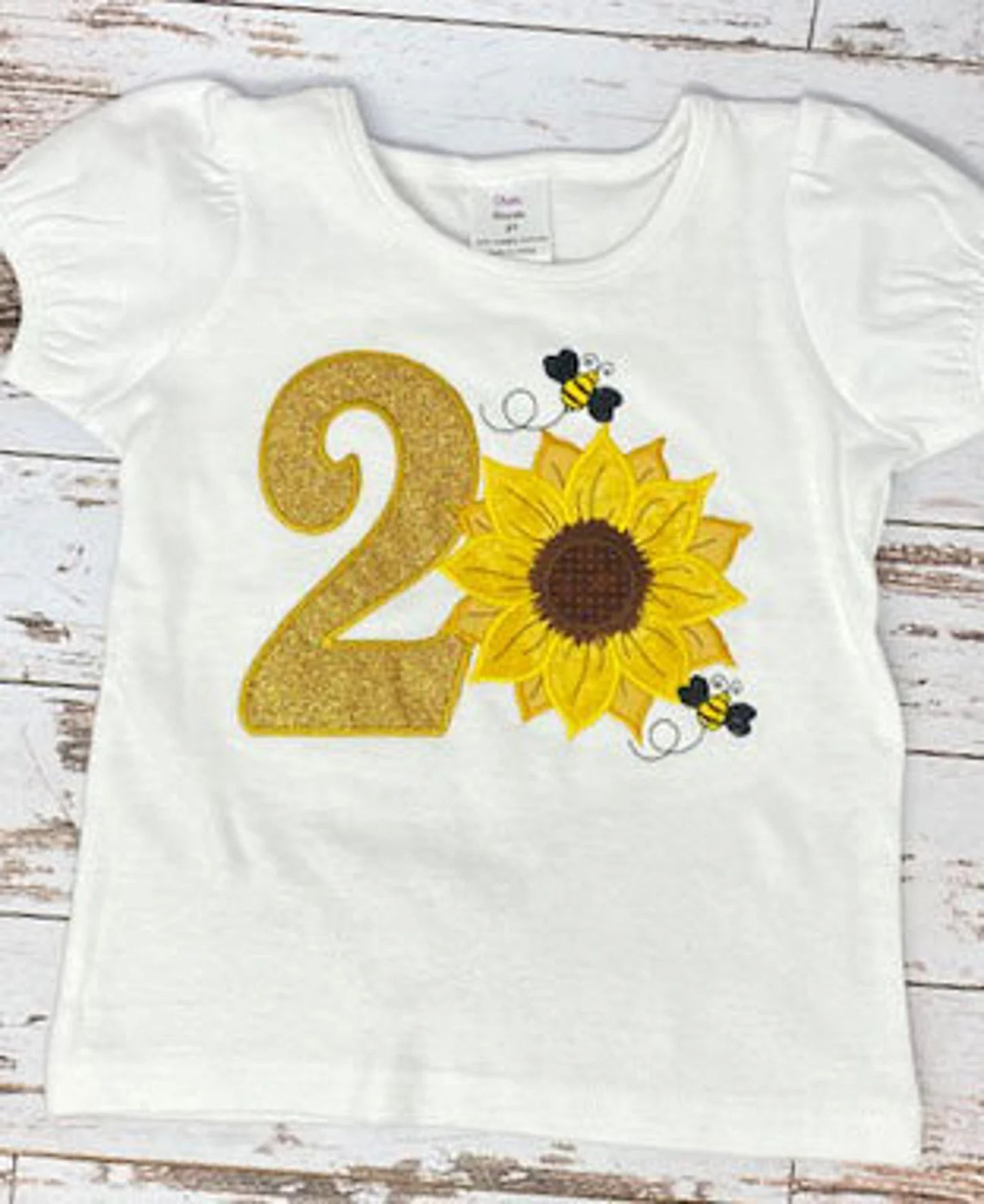 ANY Age, ANY Size, Sunflower and Bees, Fall Birthday, Sunflower Birthday Shirt