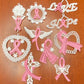 ANY COLOR Lace Ornaments, Breast Cancer Ornaments, Free Standing Lace Ornaments