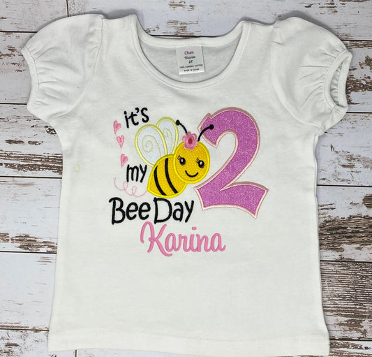 ANY Age, ANY Size, Its Your Bee Day, Bee Day Birthday Shirt, Birthday Party, Smash Cake