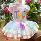 TWO Sweet Birthday Tutu Set, 2nd Ice Cream Cone Birthday Shirt Matching Hairbow, ANY AGE, Any Size Birthday Shirt