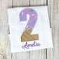 ANY Age ANY Size Ice Cream Shirt, Girls Ice Cream Party, 2nd Birthday Party, Smash Cake Shirt