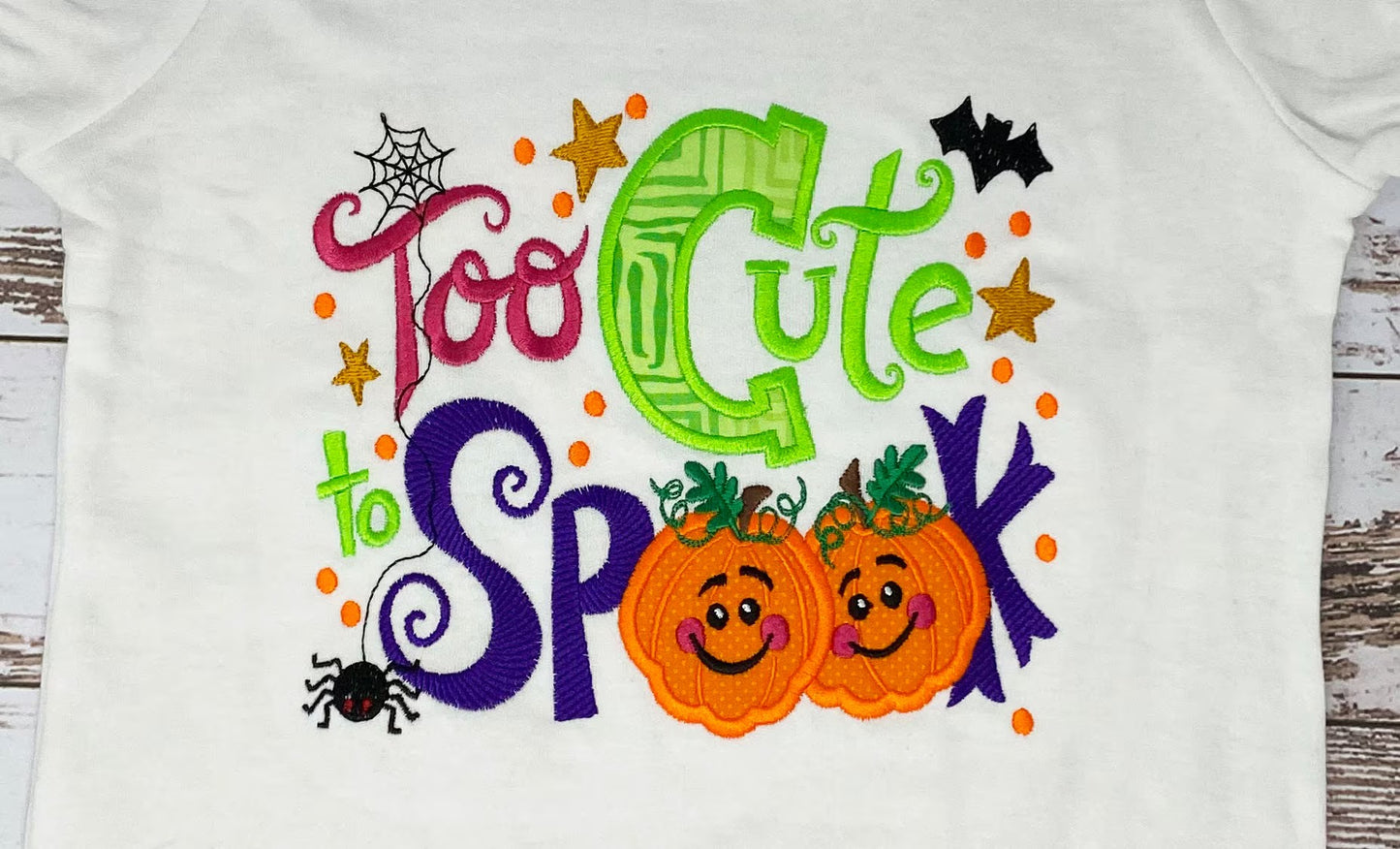 Too Cut to Spook Shirt, Halloween Shirt, Spooky Shirt , ANY SIZE