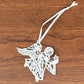 Lace Angel Collection#3 - Set of 10, Embroidered Angel Ornaments, Angel Tree Ornaments, Angel Gifts