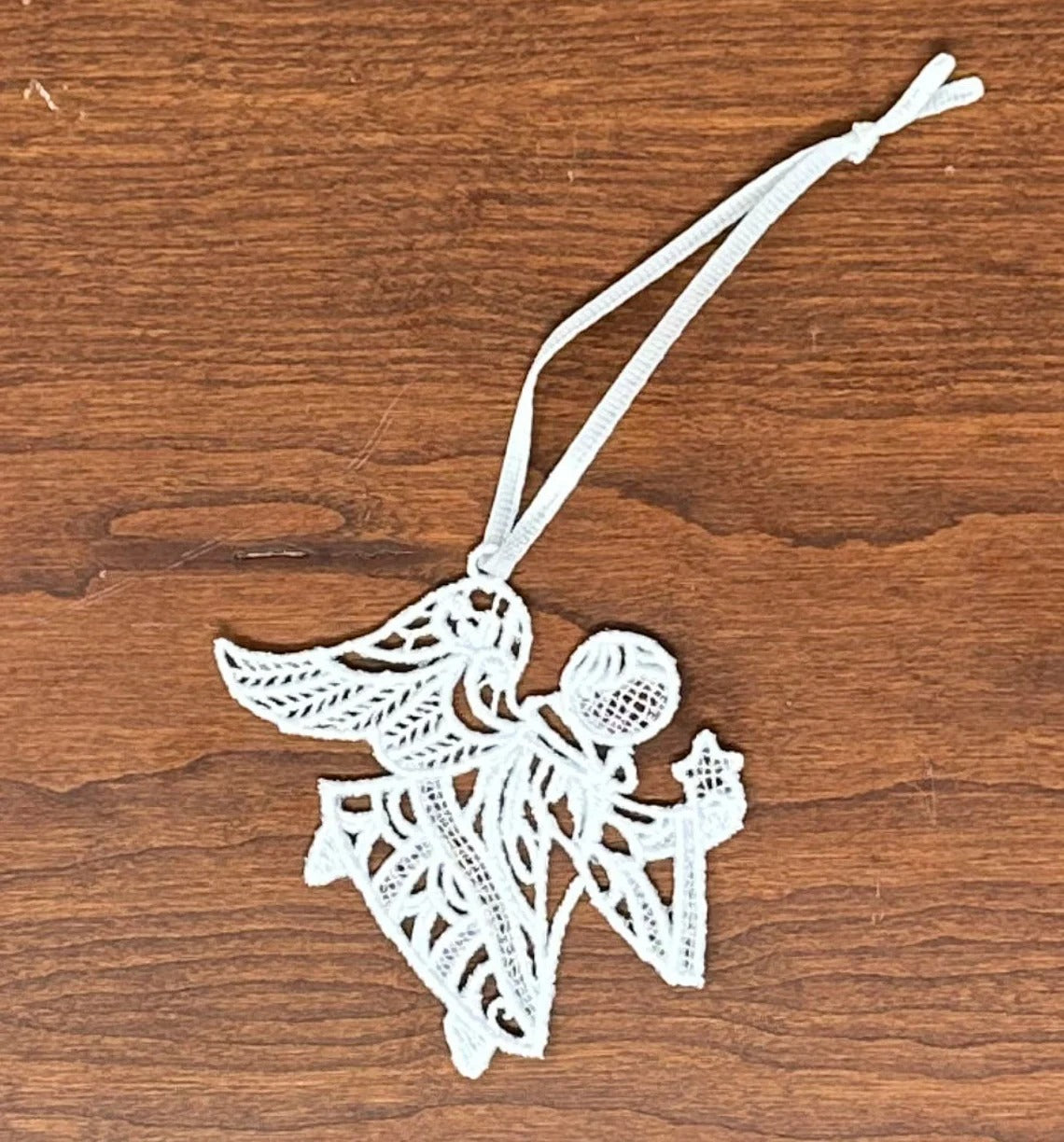 Lace Angel Collection#3 - Set of 10, Embroidered Angel Ornaments, Angel Tree Ornaments, Angel Gifts