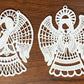 FSL Angel Collection#2 - Set of 10, Embroidered Angel Ornaments, Angel Tree Ornaments, Angel Gifts