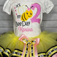 Its My Bee Day Tutu Set, Bee Birthday Tutu Set, 2nd Birthday Bee Shirt Hairbow Tutu, Birthday Party Dress Skirt Shirt, ANY AGE