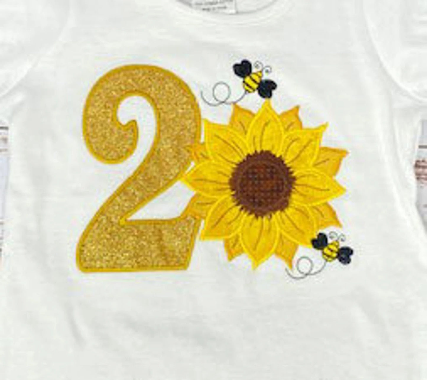 ANY Age, ANY Size, Sunflower and Bees, Fall Birthday, Sunflower Birthday Shirt