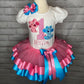 Birthday Shirt Hairbow Tutu, 1st Birthday Shirt and Tutu, ANY Age ANY Birthday Number