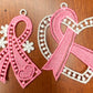 ANY COLOR Lace Ornaments, Breast Cancer Ornaments, Free Standing Lace Ornaments