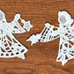 Lace Angel Collection#3 - Set of 10, Embroidered Angel Ornaments, Angel Tree Ornaments, Angel Gifts