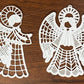 FSL Angel Collection#2 - Set of 10, Embroidered Angel Ornaments, Angel Tree Ornaments, Angel Gifts