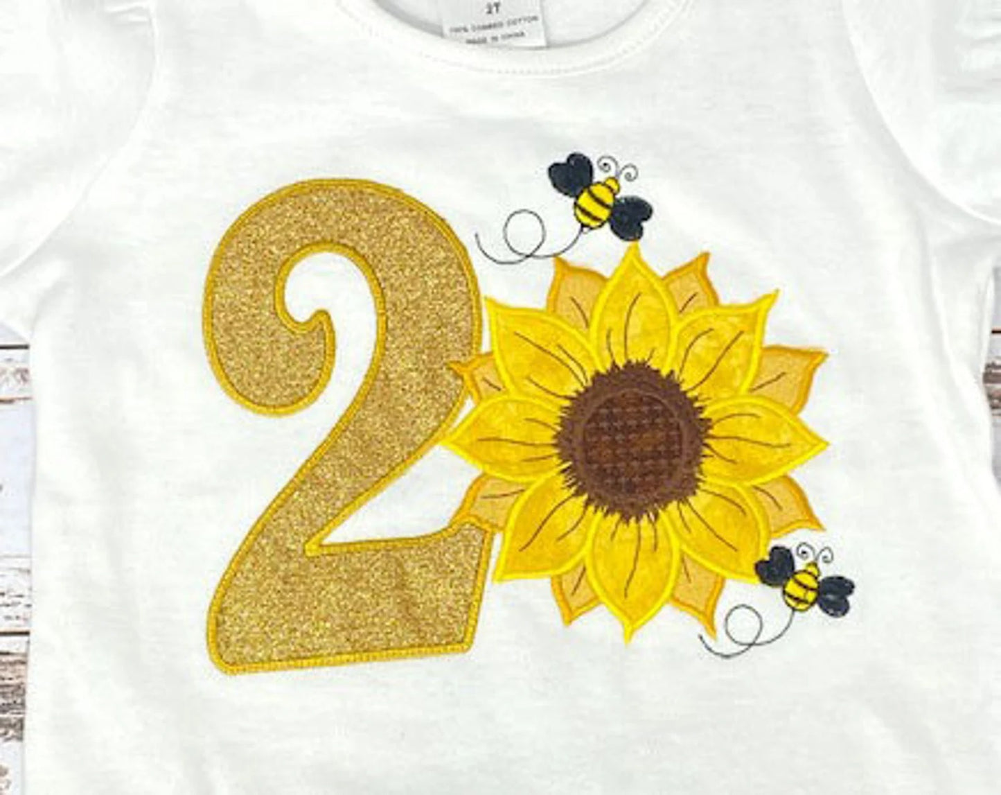 ANY Age, ANY Size, Sunflower and Bees, Fall Birthday, Sunflower Birthday Shirt