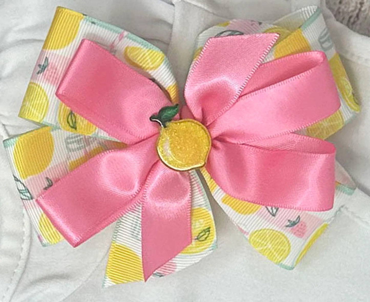 Lemonade Birthday Shirt and Hairbow, 2nd Birthday Gift Girl Shirt, ANY Size, ANY Age, Lemon Jar Birthday Shirt