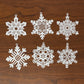 FSL Lace Ornaments - Set of 6, Collection #1 Christmas Ornaments, Embroidered Lace Ornaments, Tree Ornaments, Gift Ornaments