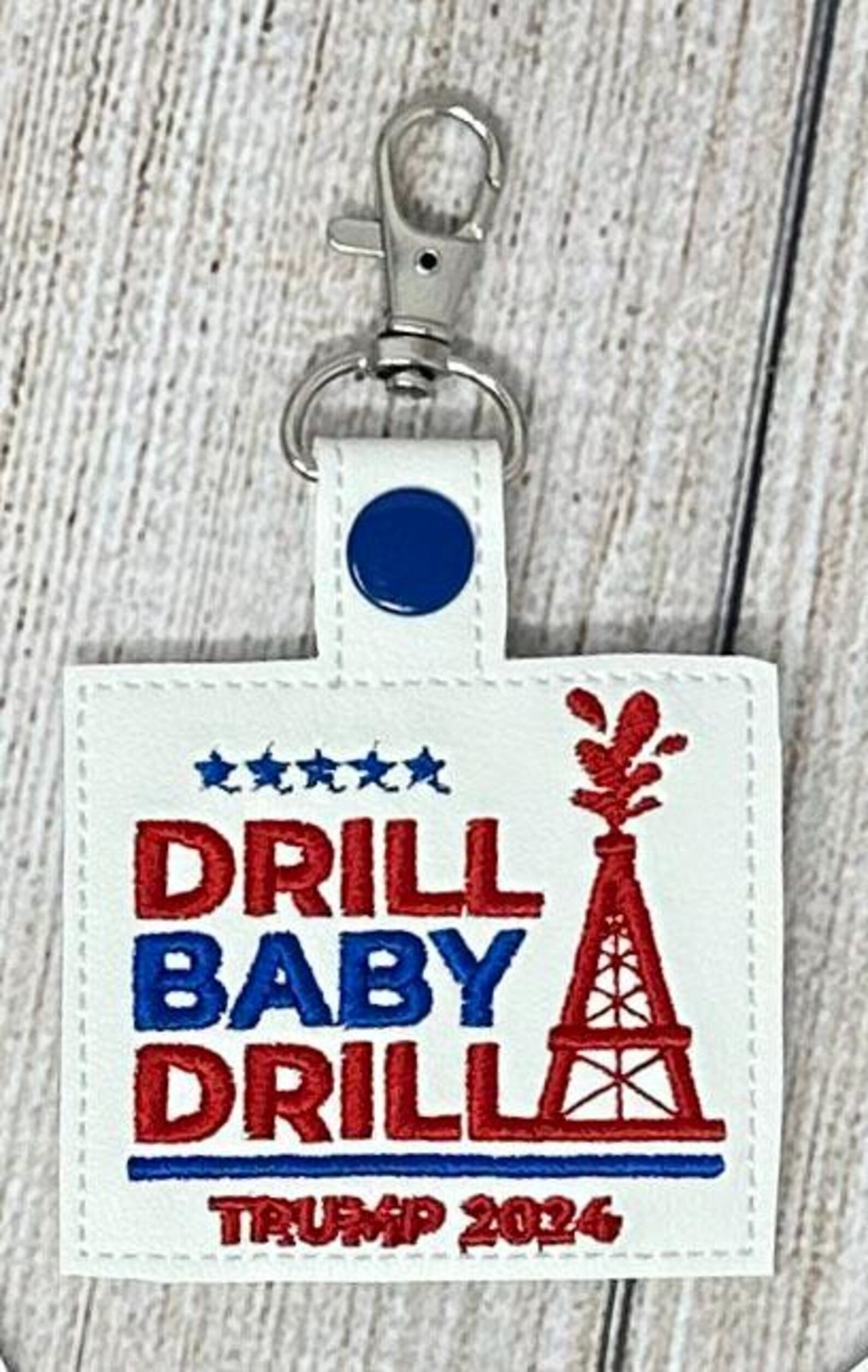 Trump 2024 Key Fob, Drill Baby Drill, Make America Great Again!