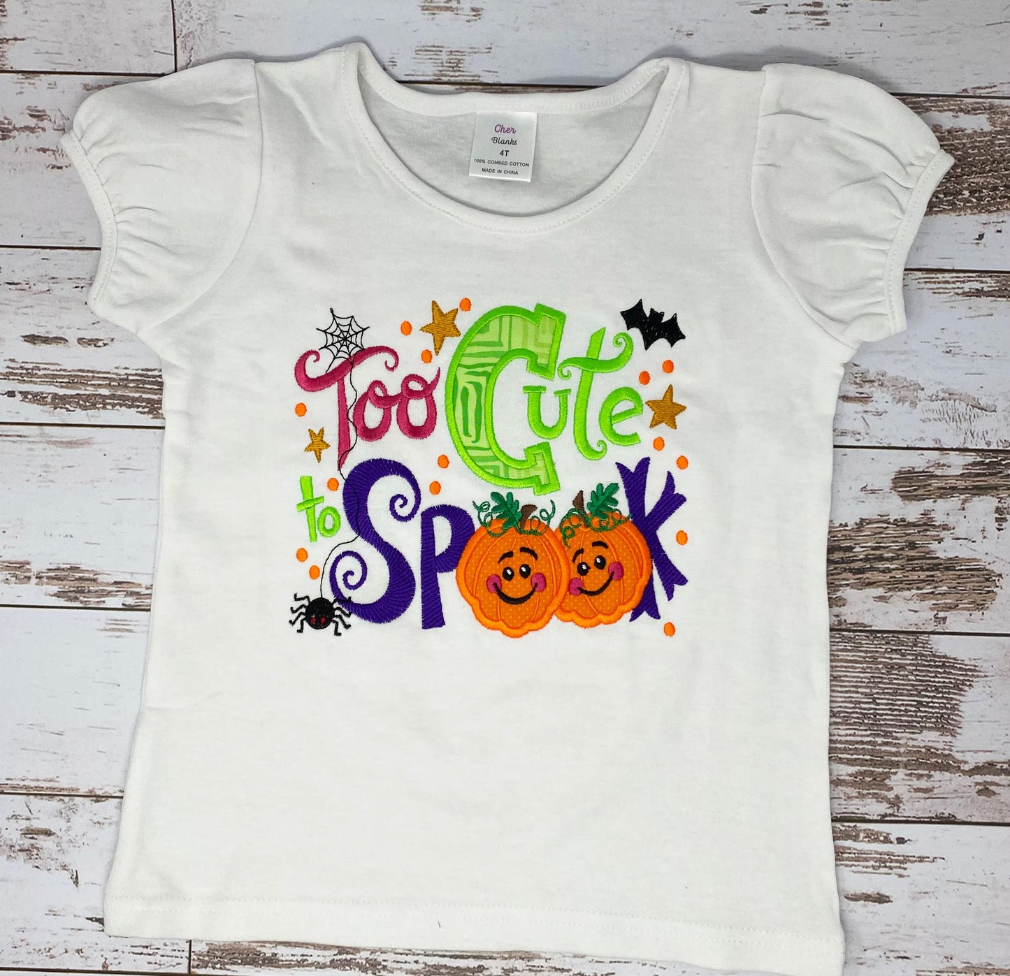 Too Cut to Spook Shirt, Halloween Shirt, Spooky Shirt , ANY SIZE