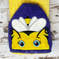 Bumblebee Hooded Towel, Cute Bee Beach Bath Towel, Kid's Bumblebee Hooded Towel, purple towel, yellow towel