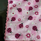 Cute Pink Ladybug Receiving Blanket, Baby Shower Gift, double sided flannel