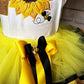 Sunflower and Bees,  Sunflower Tutu Set, 2nd Birthday Shirt, Fall Birthday, Sunflower Birthday Shirt, Sunflower Bee Skirt