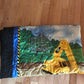 Caterpillar Quilt 51" x 61", Kid's Construction Quilt, Toddler Bed Quilt, Construction Crib Quilt