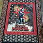 Girl Superheroine Comic Book Lap Twin Quilt 58" x 82", Female Superhero