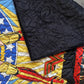 Lap Quilt 50" x 60", Soft Minky Backing, Superhero Cuddle Blanket, Soft Black Minky Backing