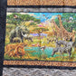 African Animals 52" x 59", Soft Minky Backing, Animals Lap Quilt, Zoo Animals