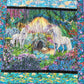 Unicorn Lap 49" x 58", Soft Minky Backing, Realistic Unicorns with Mythical Castle background, Lap size Snuggle Quilt