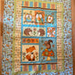 Forest Animals 42" x 56", Crib Quilt, Toddler Quilt, Hedgehog Squirrel Fox Owl