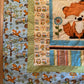 Forest Animals 42" x 56", Crib Quilt, Toddler Quilt, Hedgehog Squirrel Fox Owl