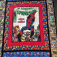 Superhero Lap Twin Quilt 59" x 80", Comic Book Birthday Superhero Quilt, Gift Superhero Quilt