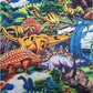 Dino World Dinosaur Allover Scene, Digitally Printed, Matching Panel available, Sold by the Yard, David Textiles