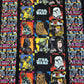 Star Wars Quilt 58" x 85", "Old Guys" Star Wars Bed Lap Twin Queen Couch Blanket Quilt