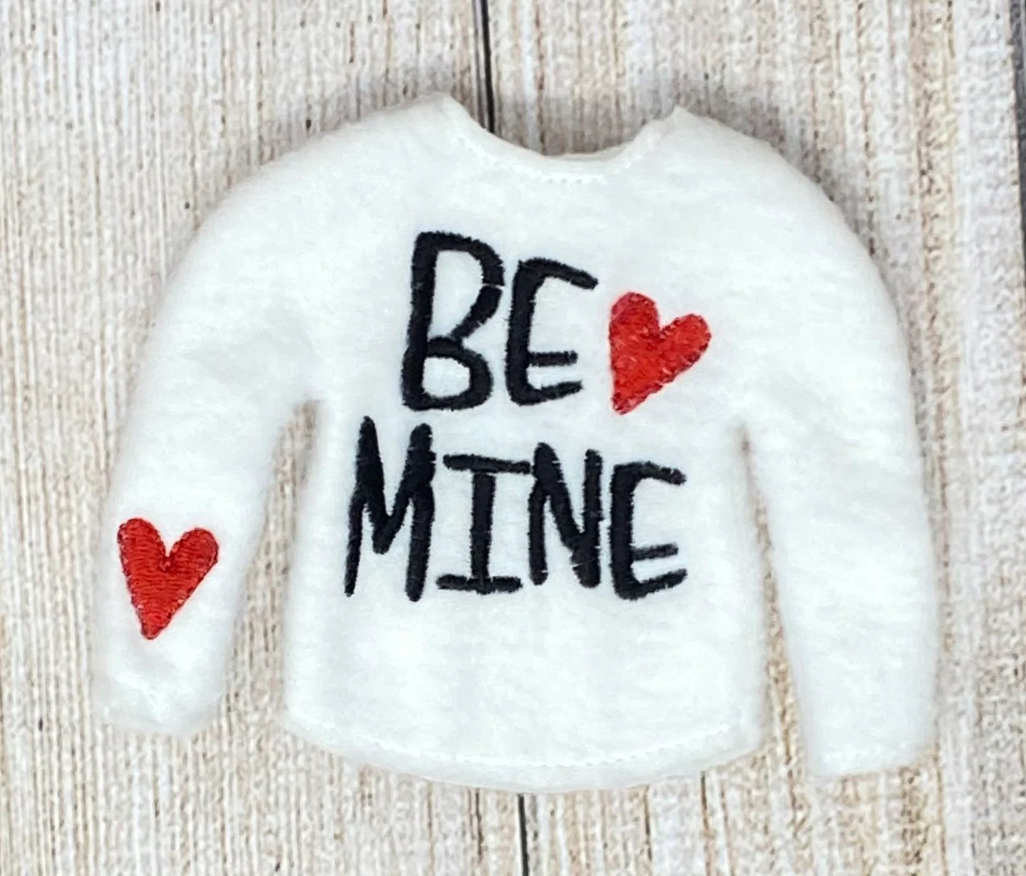 Be Mine Valentine's Doll Sweater, Props