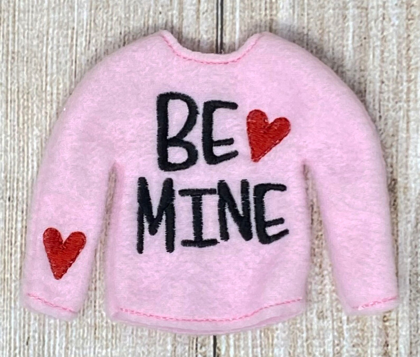 Be Mine Valentine's Doll Sweater, Props