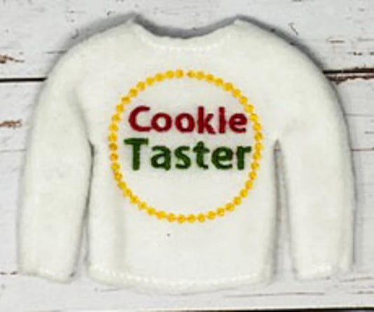 Cookie Taster Sweater, Christmas Clothing, Props