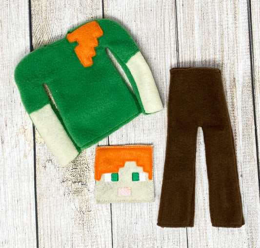 Digging in Dirt 1 Elf Doll Costume, Elf Clothing, Christmas Elf, Elf Props