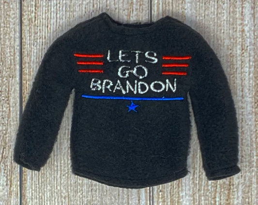 Let's Go Brandon Elf Doll Sweater 2, Elf Clothing, Christmas Elf, Elf Props