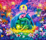 Dragon Fabric Panel 36" x 44", Digitally Printed Mythical Dragon fabric