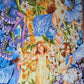 Dawn Till Dusk Flower Fairies Cotton Quilt Fabric Panel by Michael Miller 23" x 43"