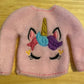 Unicorn Elf Sweater, Unicorn Doll Costume, Doll Clothing