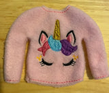 Unicorn Elf Sweater, Unicorn Doll Costume, Doll Clothing