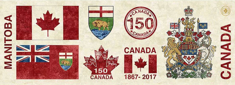 Manitoba Canada Flag Panel 42"x16", Manitoba Province